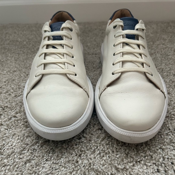 Clarks Cambro Men's Low-Top 7.5 M Casual Sneakers Vanilla White - Picture 4 of 10